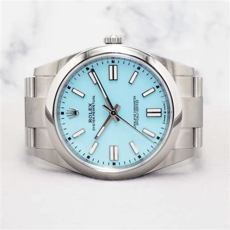 rolex datejust 41mm tiffany|rolex tiffany blue 41 price.